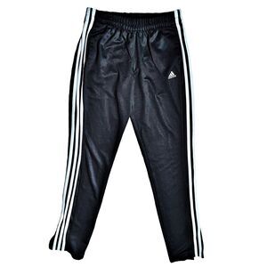 Adidas Climalite Track Pants Womens Sz S Black Pull-On Pockets Ankle Zip‎ Taper